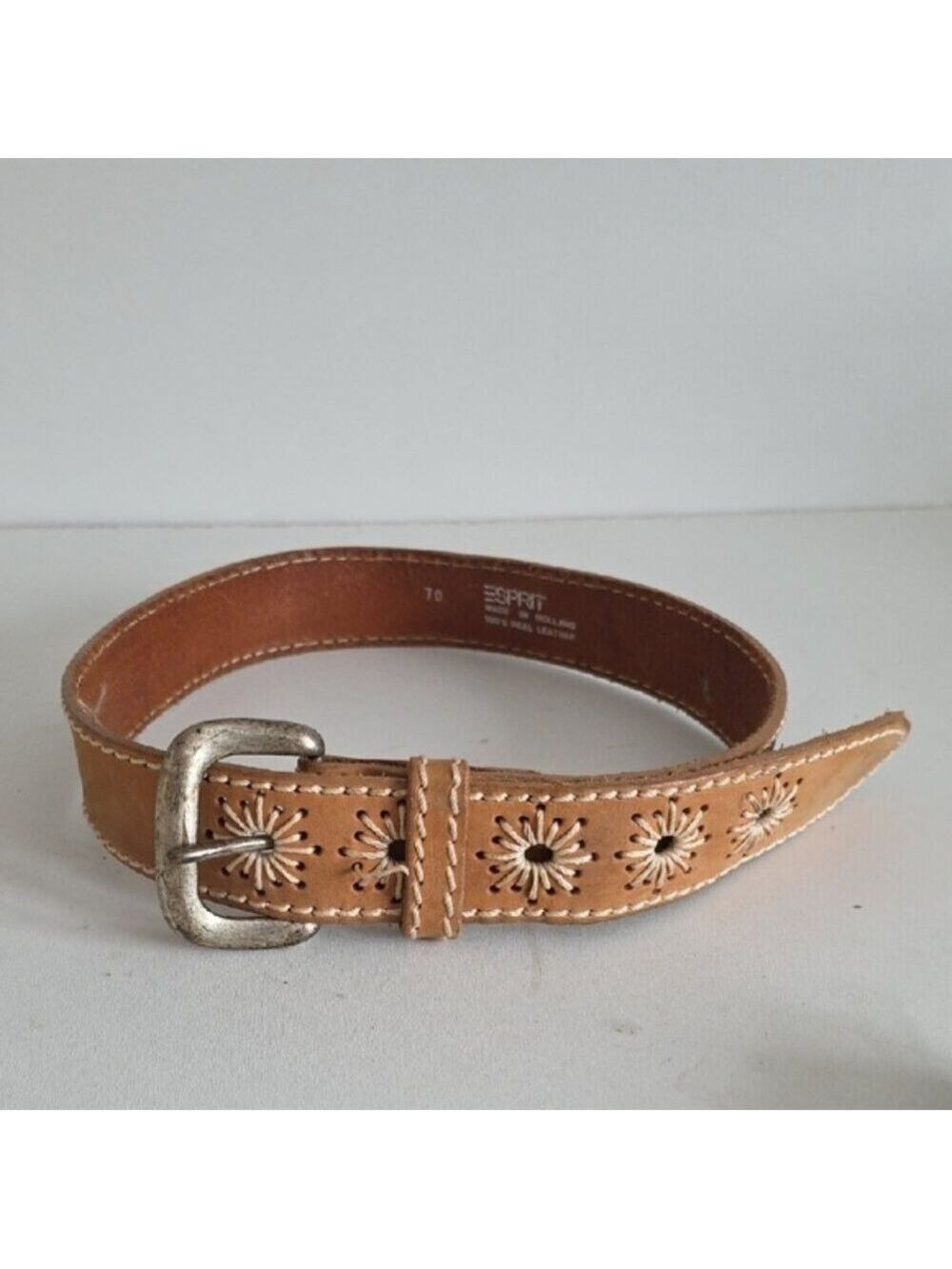 ESPRIT | Holland Belt Genuine Leather Tan Brown
